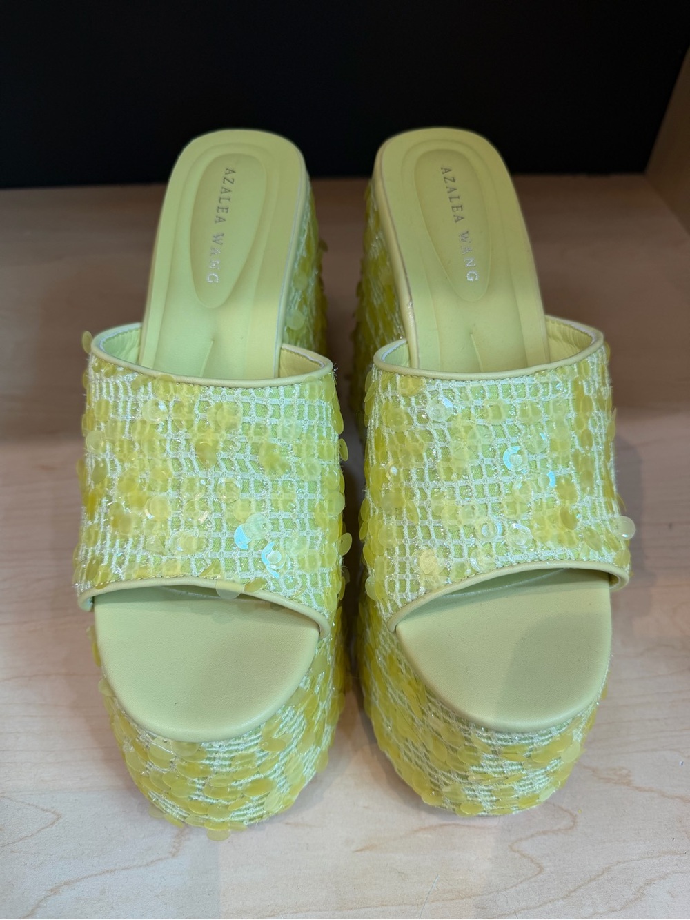 Azalea Wang Yellow Platform Slide
Mules